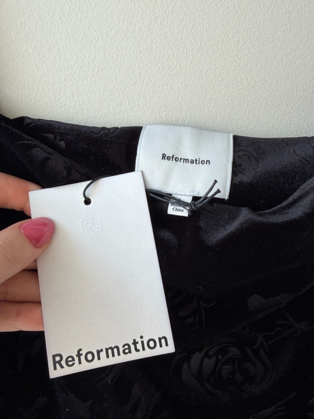 Reformation Elise Velvet Maxi Dress, NWT - Picture 7 of 7